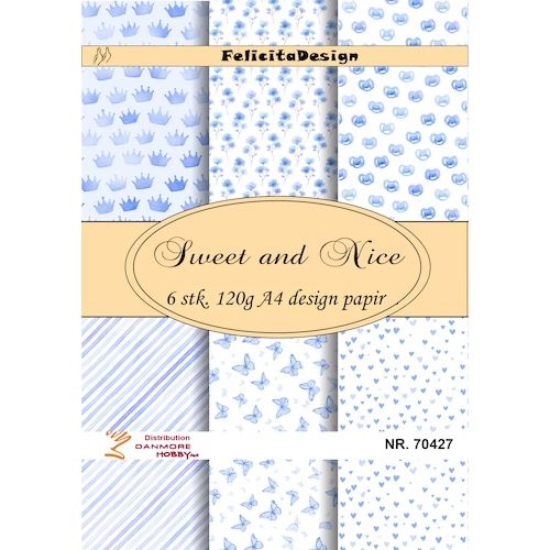 Felicita Design Sweet and nice A4 6 stk 120g